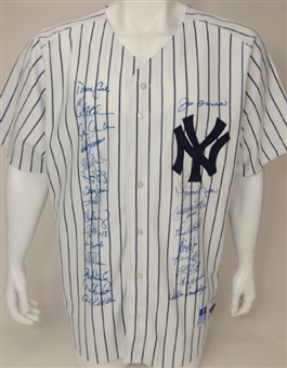 1999 World Series Champion NY Yankees Team Signed Jersey (24 signatures)